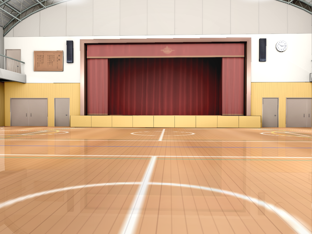 School Gym stage.